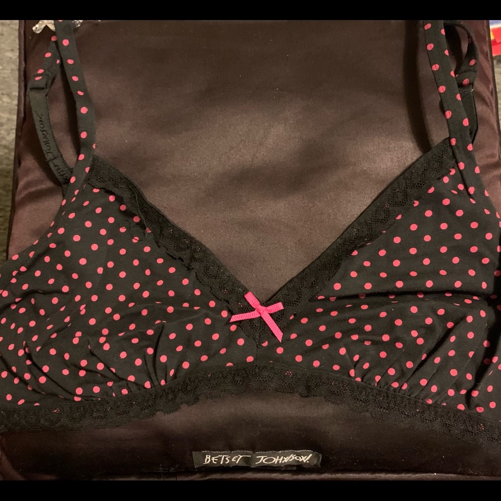 Betsy Johnson cotton stretch intimate bra.